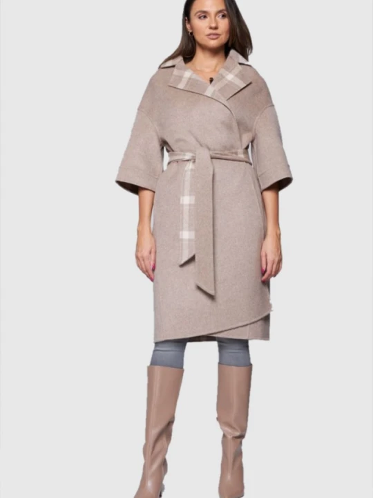 Zdjęcie produktu DIEGO M Płaszcz damski w kolorze taupe, Rozmiar 38 EU - 42 IT
