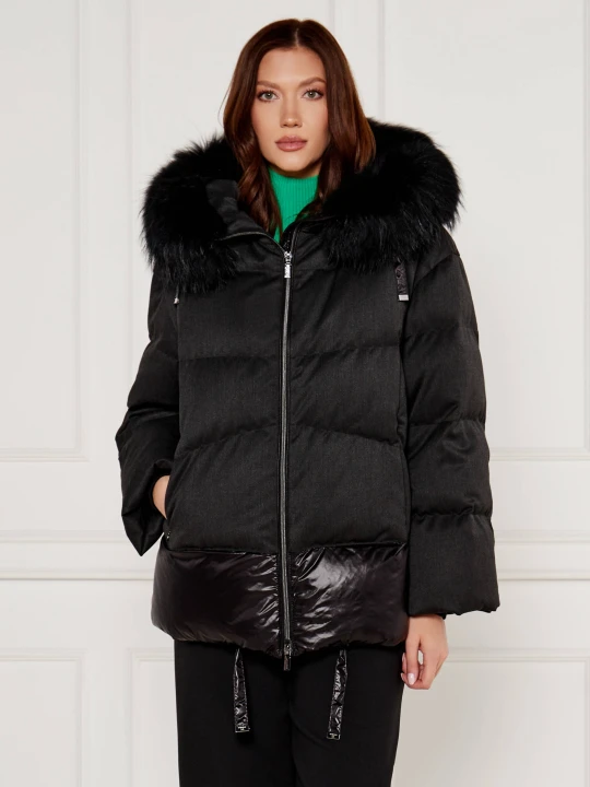 Zdjęcie produktu Diego M Puchowa kurtka | Oversize fit czarny
