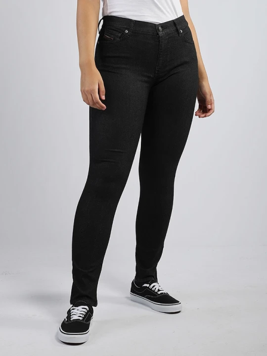 Zdjęcie produktu Diesel Clothes Dżinsy "D-Roisin" - Skinny fit - w kolorze czarnym rozmiar: W24 / L32