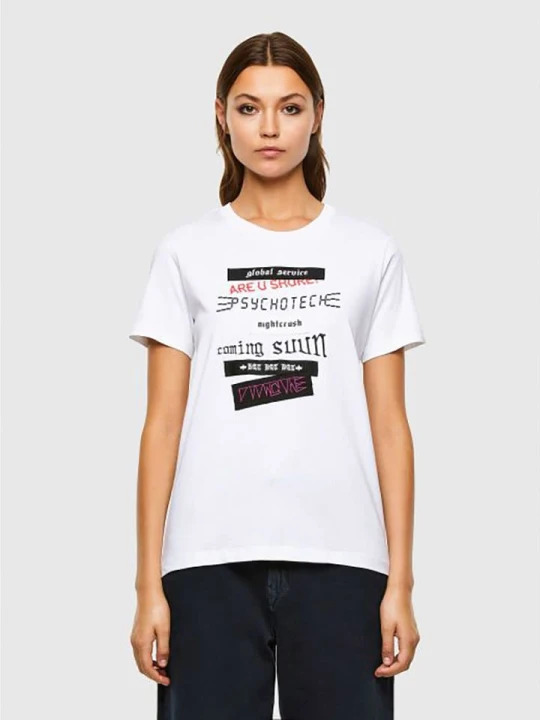 Zdjęcie produktu Diesel Clothes Koszulka w kolorze białym rozmiar: XXS