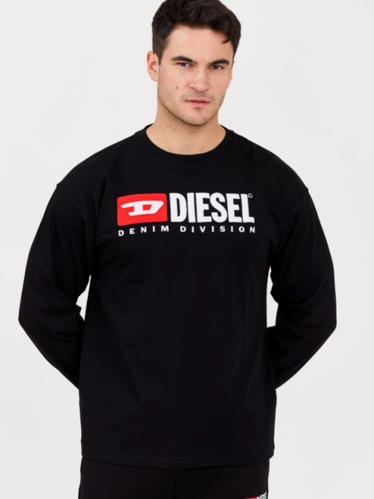 Zdjęcie produktu DIESEL Czarny longsleeve męski T-BOXT-LS-DIV, Rozmiar L
