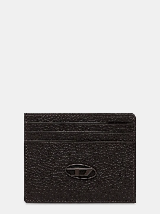 Zdjęcie produktu Diesel etui na karty skórzane HISSU EVO CARD CASE brązowy