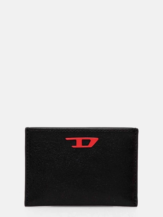 Zdjęcie produktu Diesel etui na karty skórzane RAVE CARD CASE czarny
