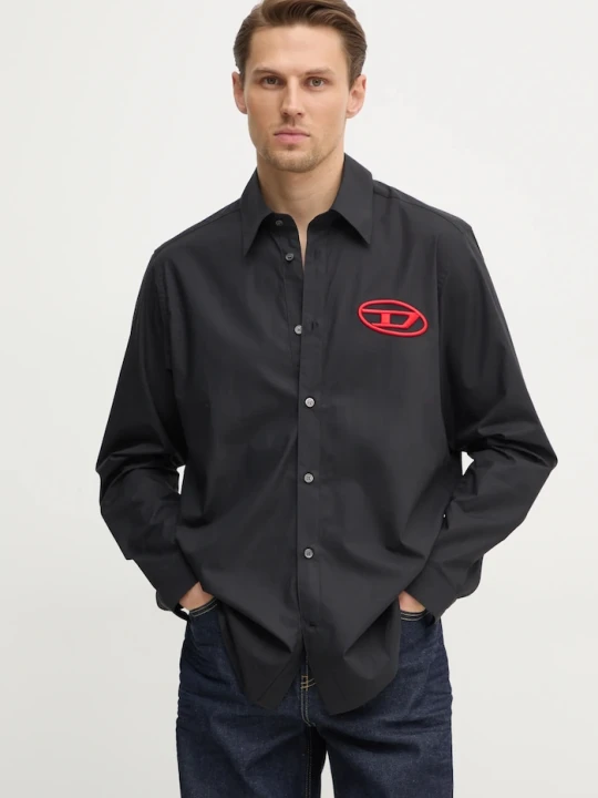 Zdjęcie produktu Diesel koszula bawełniana S-SIMPLY-D SHIRT czarny