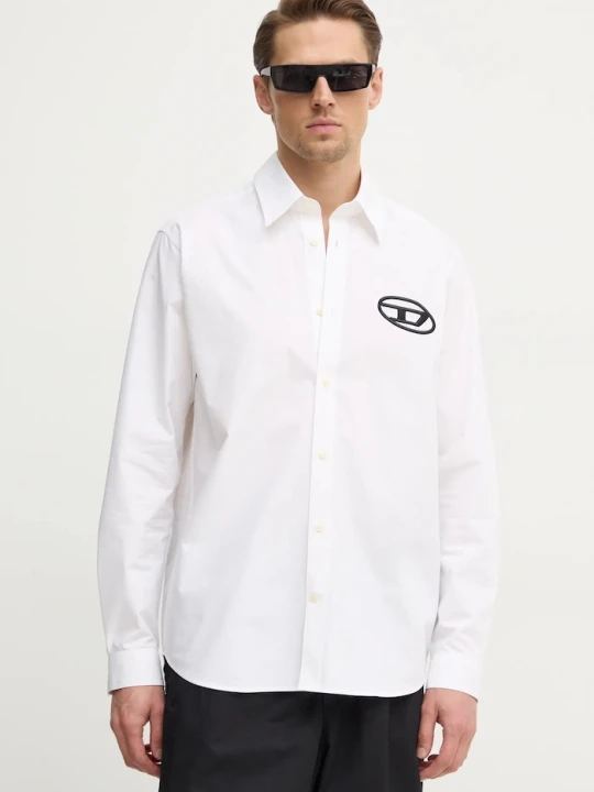 Zdjęcie produktu Diesel koszula bawełniana S-SIMPLY-D SHIRT biały
