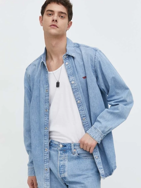 Zdjęcie produktu Diesel koszula jeansowa D-SIMPLY CAMICIA niebieski