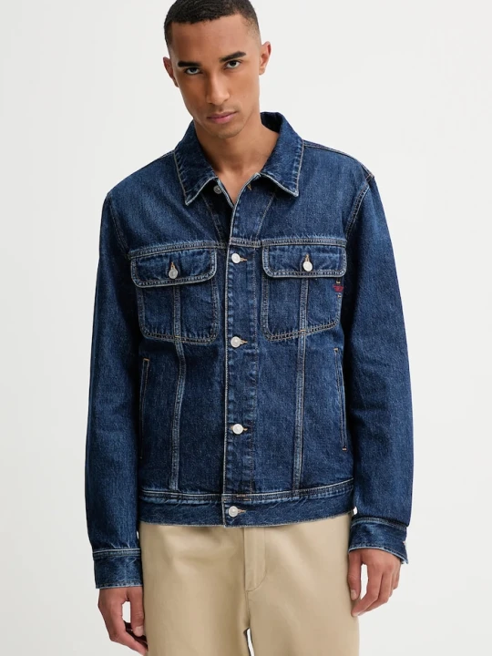 Zdjęcie produktu Diesel kurtka jeansowa D-BARCY JACKET granatowy