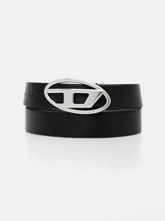 Zdjęcie produktu Diesel pasek skórzany dwustronny OVAL D LOGO B-1DR W REV II czarny