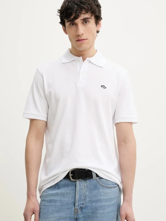 Zdjęcie produktu Diesel polo bawełniane T-REJUST-DOVAL-PJ POLO SHIRT biały