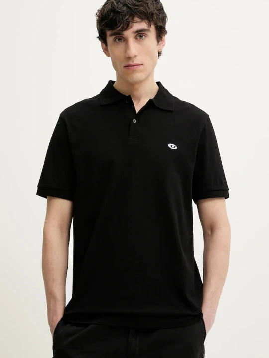 Zdjęcie produktu Diesel polo bawełniane T-REJUST-DOVAL-PJ POLO SHIRT czarny