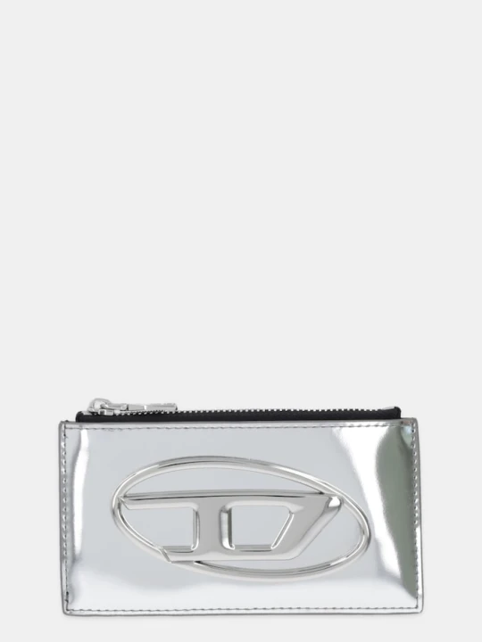 Zdjęcie produktu Diesel portfel skórzany 1DR 1DR CARD HOLDER III srebrny
