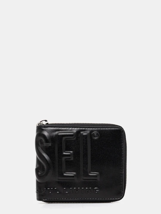 Zdjęcie produktu Diesel portfel skórzany DSL 3D- BI FOLD COIN ZIP XS czarny
