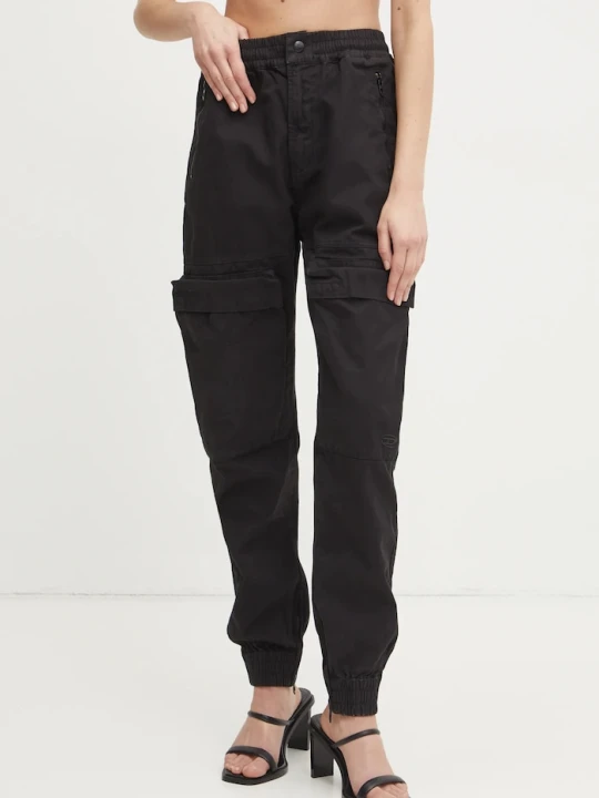 Zdjęcie produktu Diesel spodnie bawełniane P-RIDE-Q3 TROUSERS czarny