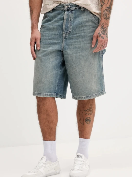 Zdjęcie produktu Diesel szorty jeansowe D-LIVERY-W-SHORT niebieski