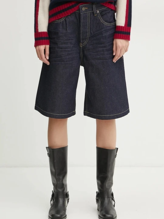 Zdjęcie produktu Diesel szorty jeansowe DE-SIRE-SHORT SHORTS granatowy