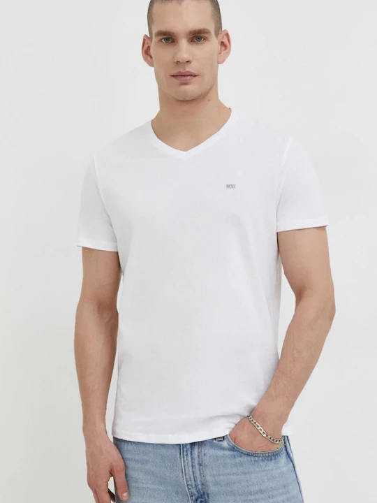Zdjęcie produktu Diesel t-shirt bawełniany 3-pack biały