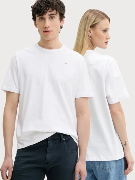 Zdjęcie produktu Diesel t-shirt bawełniany T-ADJUST-MICRODIV T-SHIRT biały