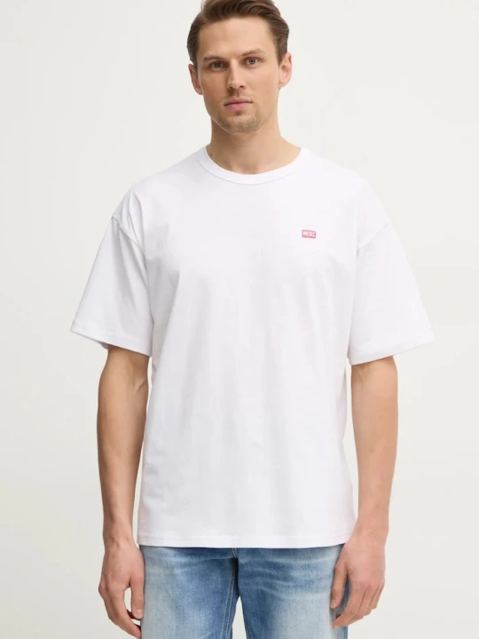 Zdjęcie produktu Diesel T-shirt oversize męski bawełniany T-BOXT-R30 T-SHIRT biały