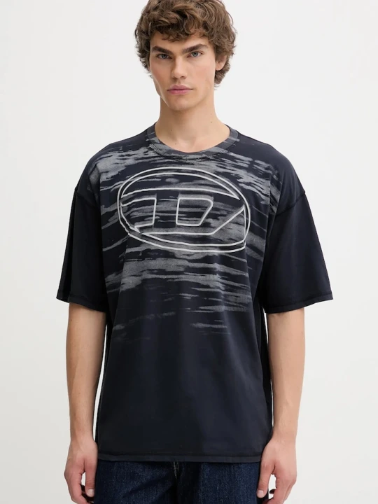 Zdjęcie produktu Diesel t-shirt bawełniany T-BOXT-T5 granatowy