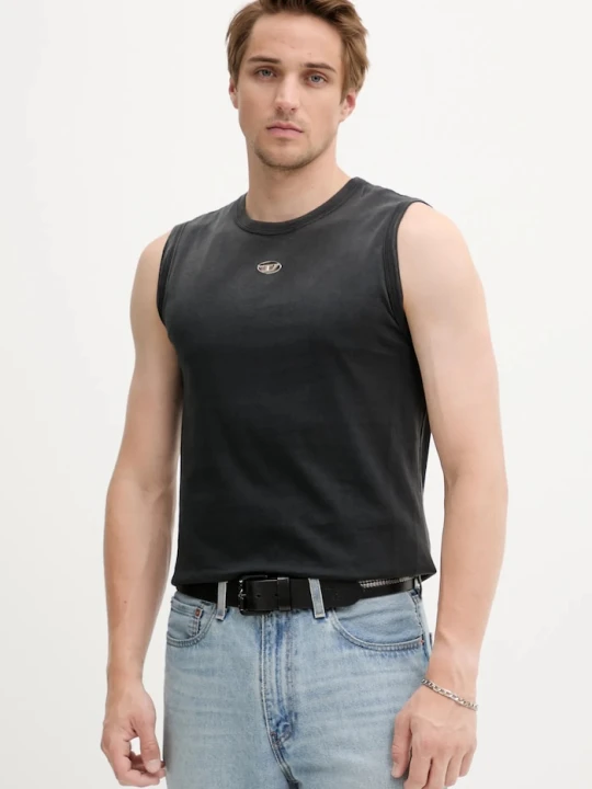 Zdjęcie produktu Diesel t-shirt bawełniany T-BRICO-NEW czarny