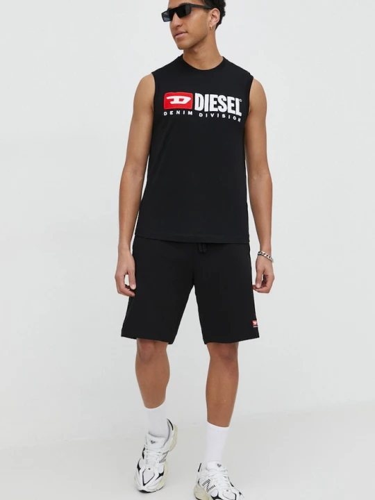 Zdjęcie produktu Diesel t-shirt bawełniany T-ISCO-DIV czarny