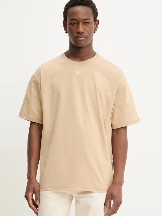 Zdjęcie produktu Diesel t-shirt bawełniany T-LUCIEN-IHBI beżowy