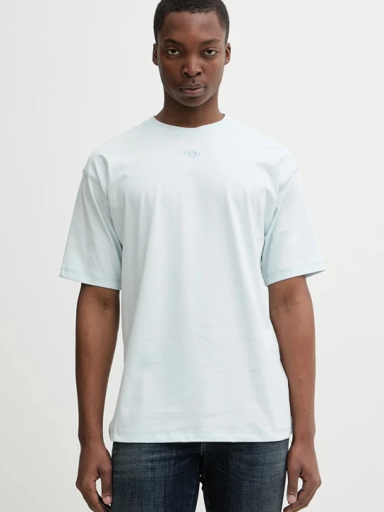 Zdjęcie produktu Diesel t-shirt bawełniany T-LUCIEN-IHBI turkusowy