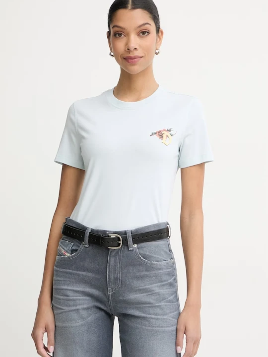 Zdjęcie produktu Diesel t-shirt damski bawełniany T-REG-S1 niebieski