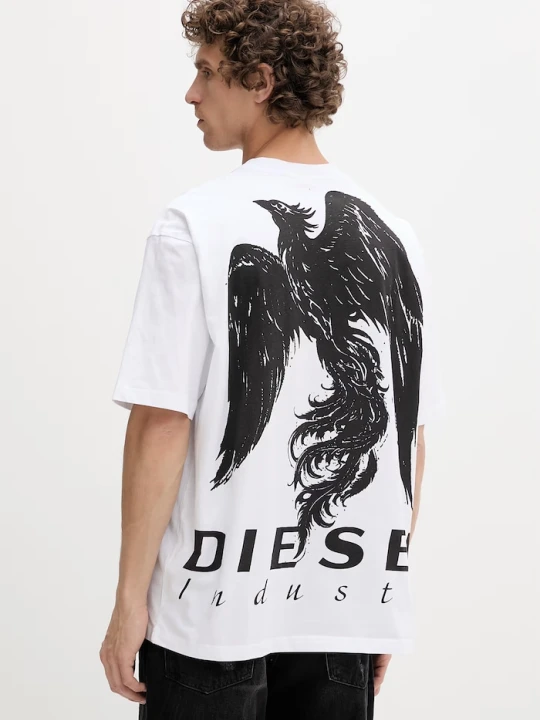 Zdjęcie produktu Diesel T-shirt męski bawełniany T-BOGGY-V3 biały