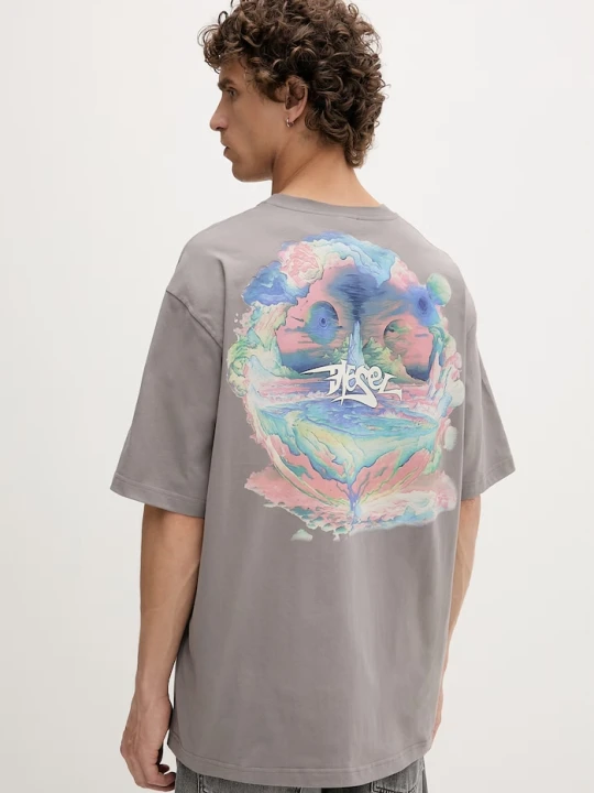 Zdjęcie produktu Diesel t-shirt męski bawełniany T-BOGGY-V5 szary