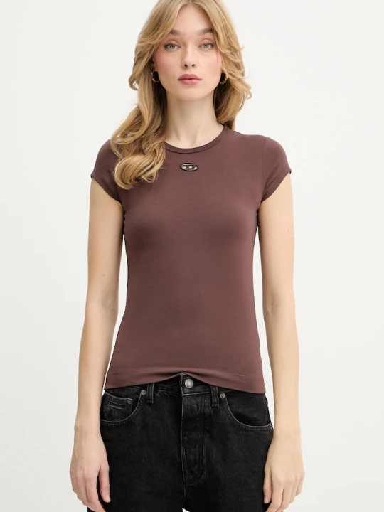 Zdjęcie produktu Diesel t-shirt T-ANGIE-OD brązowy