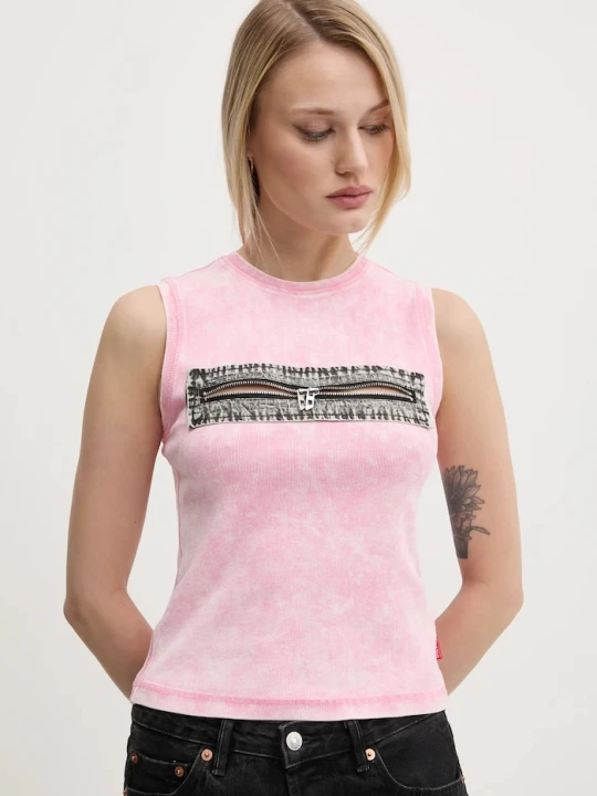 Zdjęcie produktu Diesel top T-ARTED różowy
