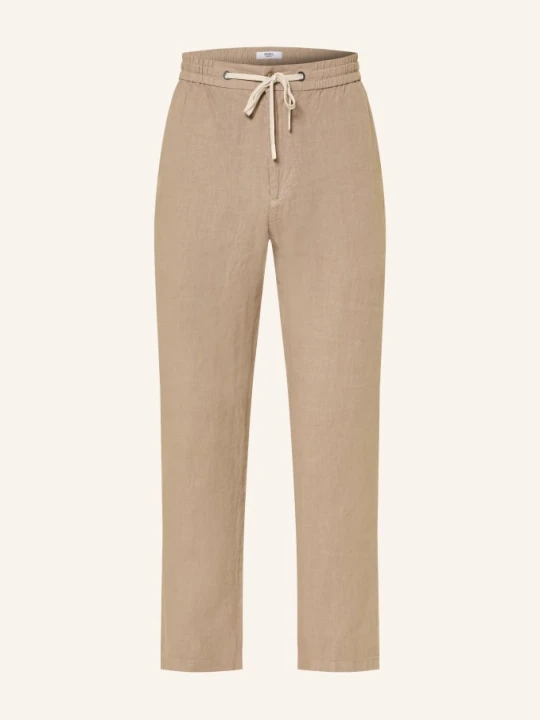 Zdjęcie produktu Digel Move Spodnie Do Garnituru Benny W Stylu Dresowym, O Kroju Modern Fit, Wykonane Z Lnu beige