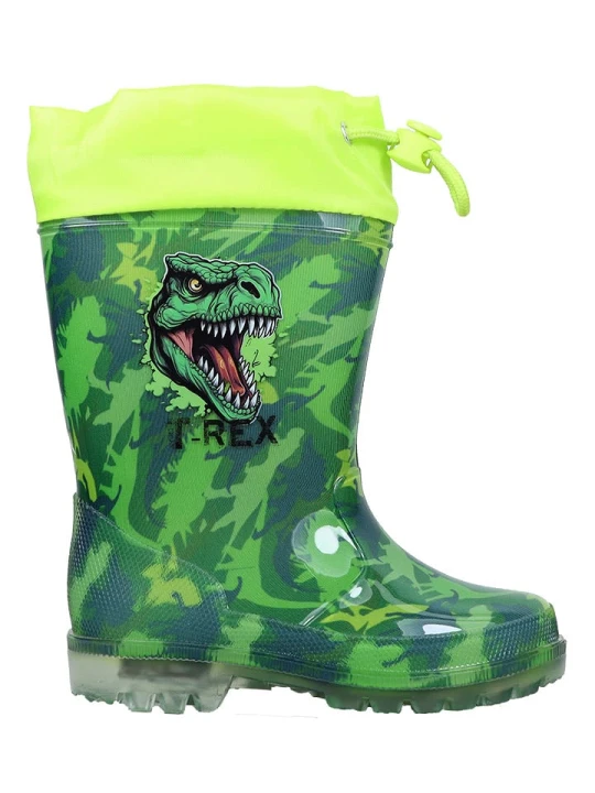 Zdjęcie produktu Dinosaur Kalosze w kolorze zielonym rozmiar: 24