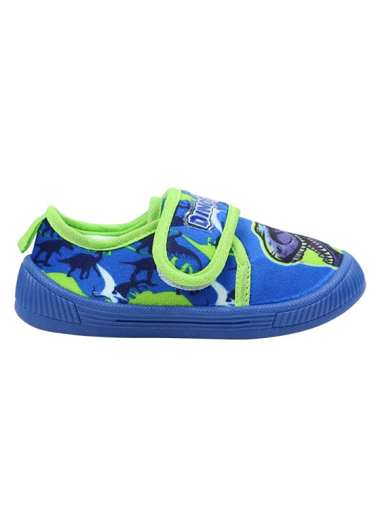 Zdjęcie produktu Dinosaur Slippersy w kolorze niebiesko-zielonym rozmiar: 22