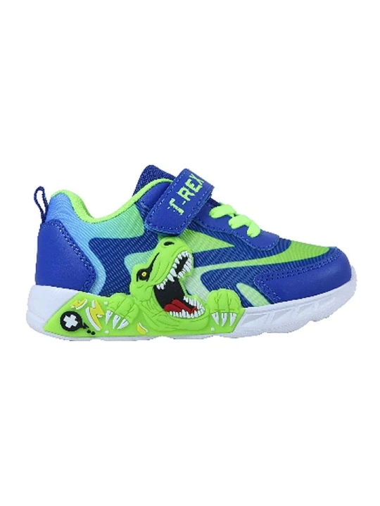 Zdjęcie produktu Dinosaur Sneakersy "Dinozaur" w kolorze niebiesko-zielonym rozmiar: 26