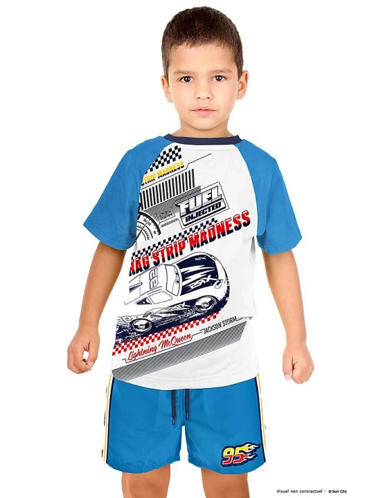 Zdjęcie produktu Disney Cars 2-częściowy zestaw "Auta" w kolorze niebieskim rozmiar: 98