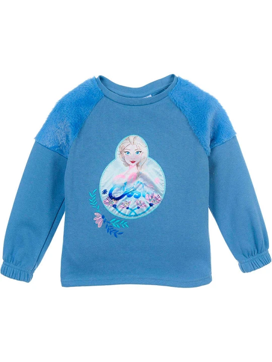 Zdjęcie produktu Disney Frozen Bluza "Kraina Lodu" w kolorze niebieskim rozmiar: 104