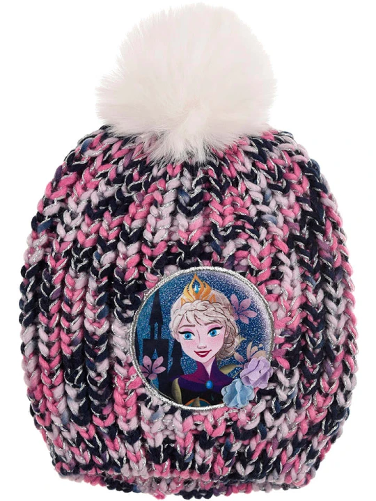 Zdjęcie produktu Disney Frozen Czapka "Kraina Lodu" w kolorze fioletowym rozmiar: 54 cm