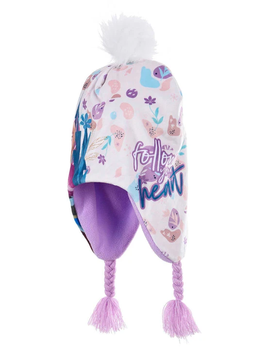 Zdjęcie produktu Disney Frozen Czapka "Kraina Lodu" w kolorze fioletowym rozmiar: 52 cm