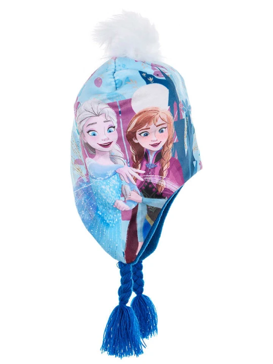 Zdjęcie produktu Disney Frozen Czapka "Kraina Lodu" w kolorze niebieskim rozmiar: 52 cm