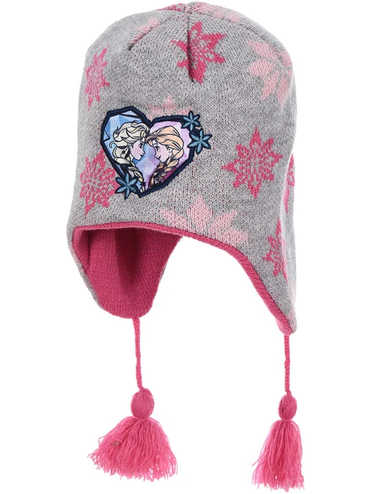 Zdjęcie produktu Disney Frozen Czapka "Kraina Lodu" w kolorze szarym rozmiar: 52 cm