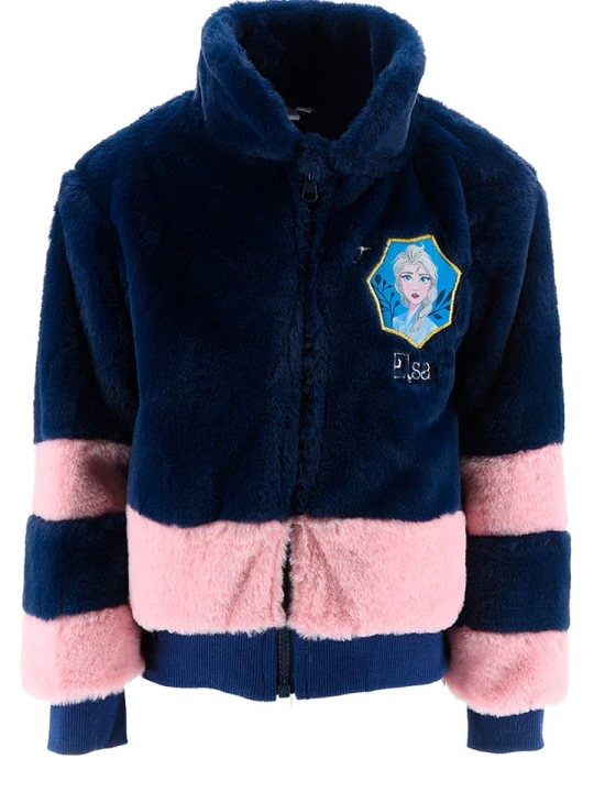Zdjęcie produktu Disney Frozen Kurtka polarowa "Kraina Lodu" w kolorze granatowym rozmiar: 104