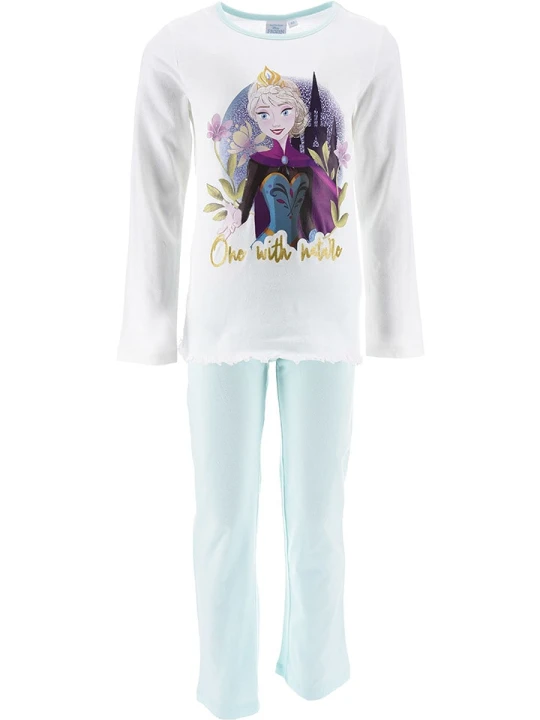 Zdjęcie produktu Disney Frozen Piżama "Kraina Lodu" w kolorze białym rozmiar: 104