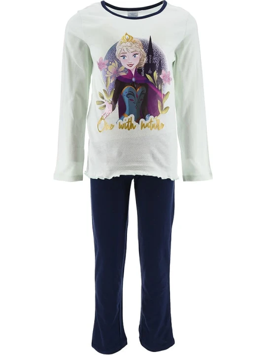 Zdjęcie produktu Disney Frozen Piżama "Kraina Lodu" w kolorze turkusowym rozmiar: 104
