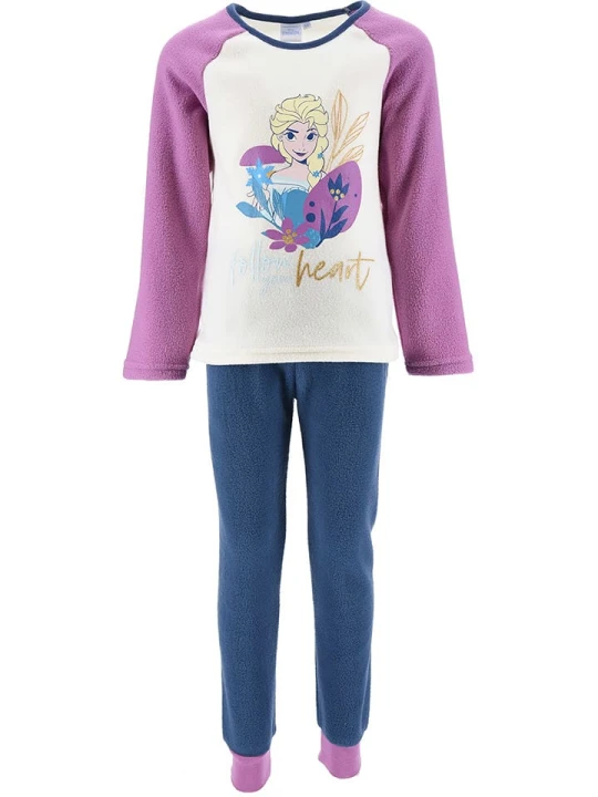 Zdjęcie produktu Disney Frozen Piżama polarowa "Kraina Lodu" w kolorze fioletowym rozmiar: 128