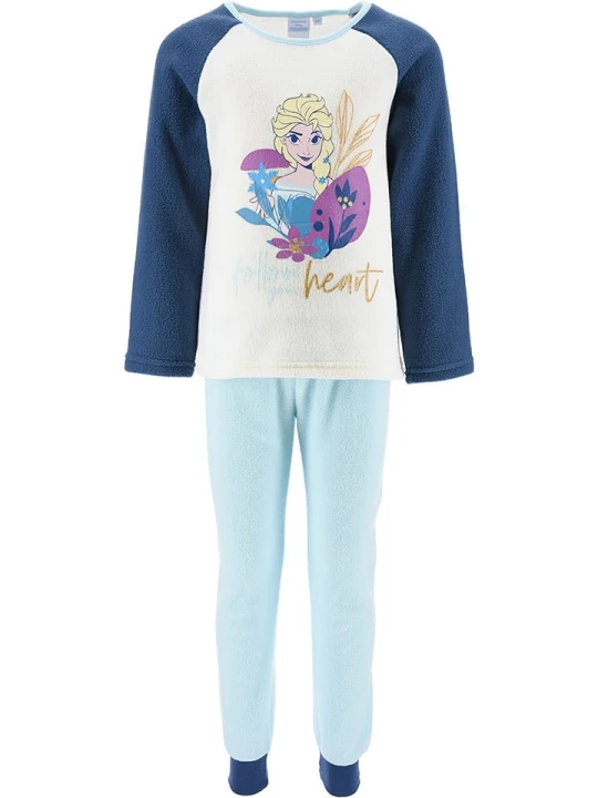 Zdjęcie produktu Disney Frozen Piżama polarowa "Kraina Lodu" w kolorze granatowym rozmiar: 104
