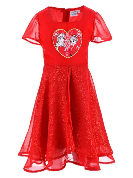 Zdjęcie produktu Disney Frozen Sukienka "Frozen" w kolorze czerwonym rozmiar: 98