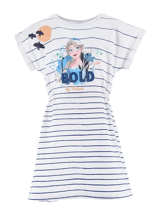 Zdjęcie produktu Disney Frozen Sukienka "Kraina Lodu" w kolorze białym rozmiar: 128