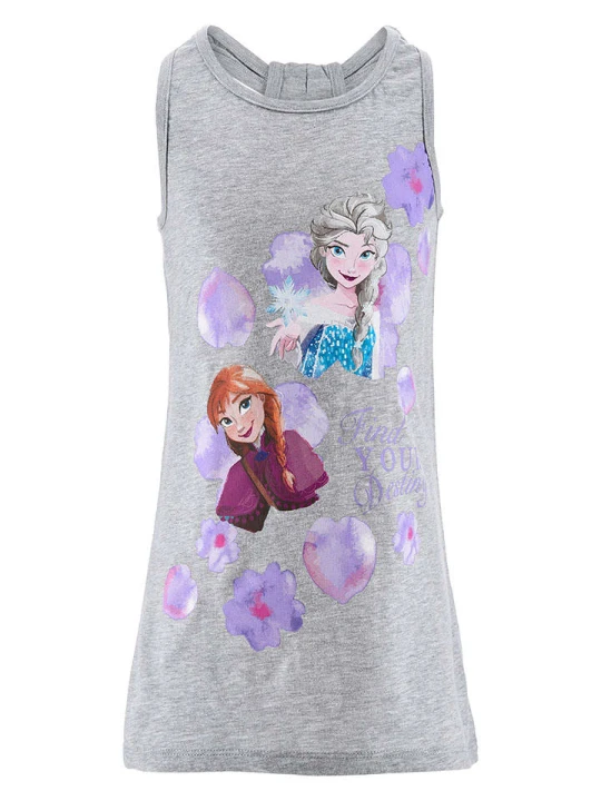 Zdjęcie produktu Disney Frozen Sukienka "Kraina Lodu" w kolorze szarym rozmiar: 104